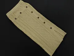 MERCURYDUO マーキュリーデュオ ケーブル編み スリット ロング スカート sizeF/ベージュ ◇■ レディース