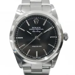 【栄】ロレックス 腕時計 エアキング 14000 ブラック SS 自動巻き メンズ A番