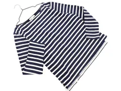 KUMIKYOKU 組曲 ボーダー カットソー size6/白ｘ紺 ◇■ レディース