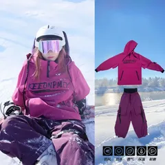 スキーウェア 上下セット 2点セット パープル メンズレディース スノーボードウェア ボードウェア スノボウェア スノーボード メンズ ボードウェア 防水 スキーパンツ スノーボードウェア パンツ スノボ 暖 スノボー スキー スノボーウェア qd1233
