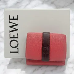 ⭐️良品⭐️ ロエベ トライフォールドウォレット 三つ折り財布 ピンク