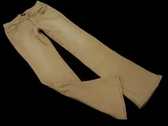 SOMETHING サムシング エドウィン フレア パンツ sizeS/ベージュ ■■ レディース