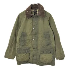 90年代 イングランド製 Barbour バブアー BEDALEビデイル オイルドジャケット オリーブ(メンズ 36)中古 古着 V8761