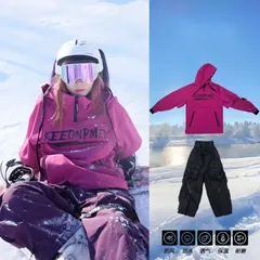 スキーウェア 上下セット 2点セット ブラック メンズレディース スノーボードウェア ボードウェア スノボウェア スノーボード ボードウェア 防水 スキーパンツ スノーボードウェア パンツ スノボ 暖 スノボー 厚手 撥水加工 防風 防寒着保温 qd1233