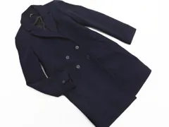 ZARA TRF ザラ トラファ ウール混 ダブルボタン コート sizeL/紺 ◇■ レディース