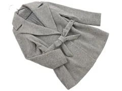 Spick & Span スピック＆スパン ウール混 ウエストリボン コート size36/グレー ◇■ レディース