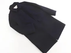 liflattie SHIPS リフラティ シップス ウール混 ステンカラー コート sizeM/紺 ◇■ レディース