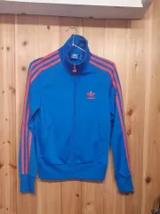 アディダス ファイヤーバード トラックジャージ ブルー/オレンジ xs