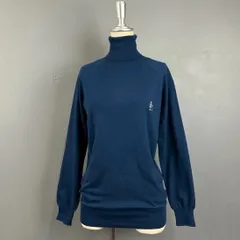 PEARLY GATES L/S Knit Sweater パーリーゲイツ ゴルフウェア 長袖 ニット セーター タートルネック ストレッチ ロゴ刺繍 ネイビー 紺 レディース