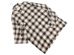 Abercrombie & Fitch アバクロンビー＆フィッチ チェック シャツ sizeXL/黒ｘベージュ ◇■ メンズ