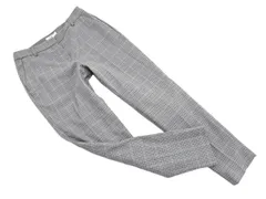 NATURAL BEAUTY BASIC ナチュラルビューティーベーシック ウール混 チェック パンツ sizeM/グレー ◇■ レディース