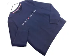 TOMMY HILFIGER トミーヒルフィガー ロゴ トレーナー スウェット sizeM/紺 ◇■ レディース