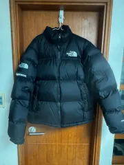 Supreme x THE NORTH FACE ザノースフェイス スプリット Nuptse(ヌプシ) ダウン m