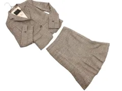 UNTITLED アンタイトル ウール混 セットアップ ジャケット スカート スーツ size上2下1/グレー ◇■ レディース