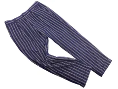 LEPSIM レプシィムローリーズファーム ストライプ テーパード パンツ sizeL/紺 ■■ レディース