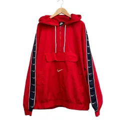 ナイキ NIKE アノラックパーカー ナイロンジャケット レッド サイズXXL  