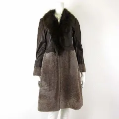 ノースビーチ シャドーフォックス/ムートン ロングコート 毛皮 M アウター 楽天市場】ファー付き（レディースファッション）の通販 ノースビーチ