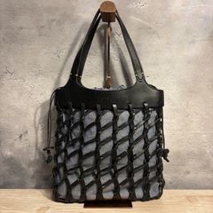 希少 フェラガモ ウッドビーズ トートバッグ 黒 - メルカリ