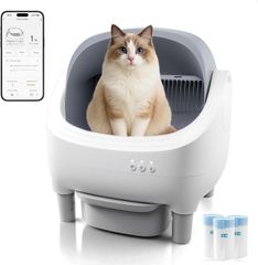 【Amicura】セルフクリーニング・自動パッキング猫用トイレボックス Amicura】セルフクリーニング・自動パッキング猫用トイレボックス