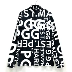 サイズ：1 PGG PEARLY GATES パーリーゲイツ 2023年モデル ハイネック 長袖Tシャツ 総柄 ブラック系 [240101576723] ゴルフウェア レディース ストスト