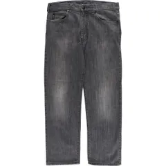 古着 アルマーニ ARMANI JEANS ブラックデニム ストレートデニムパンツ メンズw33相当/eaa508056