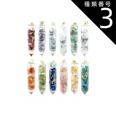 種類3：３月【アクアマリン】/誕生石 ★オルゴナイト・ポイント＆誕生石ペンダントトップ【全１２種】（１２種のパワーストーンさざれ石使用）Orugonaito パワーストーン ペンダント 天然石 ペンダント 開運祈願アイテム 開運祈願 グッズ