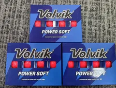 ボール【3ダースセット】ボルビック Volvik 2024 POWER SOFT     レッド　2024年モデル USA直輸入品（浦安店）
