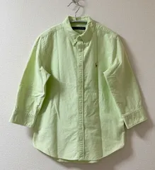 RALPH LAUREN 七分袖カラーポニー刺繍ボタンダウンシャツ