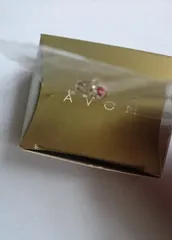 [AVON] STERLING SILVER BIRTHSTONE MEMORIES CHARM JULY SIMULATED RUBY (C-09)