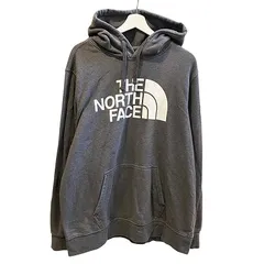 ザノースフェイス THE NORTH FACE 721556 ロゴプリント フーディー パーカー 裏起毛 厚手 XLサイズ グレー