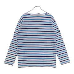 SAINT JAMES (セントジェームス) 90‐00s Basque shirt バスク シャツ MADE IN FRANCE 長袖カットソー ホワイト/ブルー/パープル