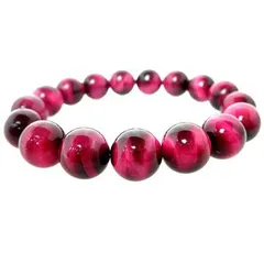 ★ピンクタイガーアイブレスレット【高級１２ｍｍ珠】※ＬＬサイズ：内径約１９〜２０ｃｍ選択可能（桃虎目石、Pink Tiger's eye） パワーストーン ブレスレット 天然石 ブレスレット 金運祈願 ブレスレット 商売運祈願 恋愛運祈願 結婚運祈願