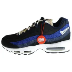 NIKE (ナイキ) AIR MAX 95 SE BLACK/SAIL-OBSIDIAN-DEEP ROYAL BLUE DH2718-001 エア マックス 95 シーズナルエディション ローカットスニーカー ブラック/ブルー US8/26cm