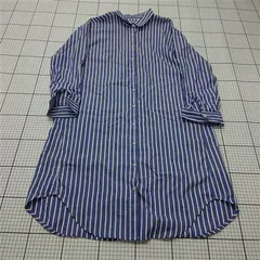 ◇ Θ ビーミングバイビームス B:MING by BEAMS ストライプシャツワンピース コットン Mサイズ レディース E  【1511060032058】
