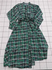 ◇ ⊂ アズールバイマウジー AZUL BY MOUSSY 総柄シャツワンピース Mサイズ レディース E  【1511100001945】