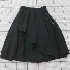 ◇ ⊂ アクシーズファム axes femme POETIQUE フレアスカート ブラック系 M レディース E  【1511100000696】