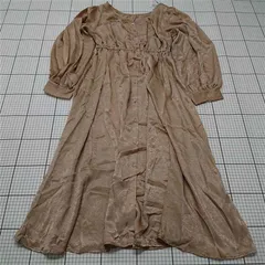 ◇ Θ ワンピース ナイスクラップ NICE CLAUP ワンピース ベージュ系 ポリエステル レディース E  【1511060033604】