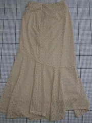 ◇ ⊂ ナノ・ユニバース nano・universe レースマーメイドスカート ベージュ系 36 レディース E  【1511100002164】