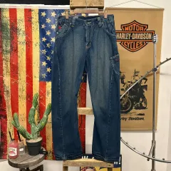 00s リーバイス ワークウェア LINE ヴィンテージウォッシュ ブーツカット デニムパンツ N185