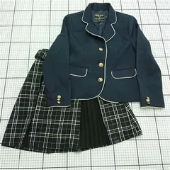 ◇ Θ ピンクラテ PINK-latte ジャケット＆チェックプリーツスカートセット S/160 キッズ レディース E  【1511110033004】