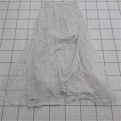 ◇ ⊂ グレイル GRL tu1029 スパンコールチュールロングスカート ホワイト系 S レディース E  【1511110032939】