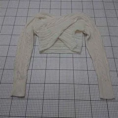 ◇ ⊇ 未使用 グレイル GRL gf31 クロップドケーブルニットセーター ホワイト系 レディース F E  【1511110044284】