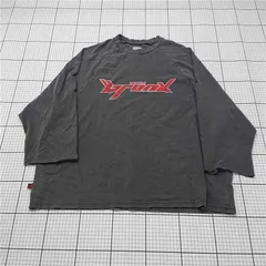 ◇ Θ クーキン KOOKYN ロゴプリント長袖Tシャツ Fサイズ メンズ ダークグレー系 E  【1511110044444】