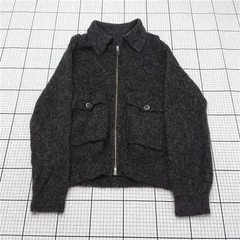 ◇ ⊇ ハレ HARE HA020795AD モヘア混ジップジャケット ブラック系 メンズ F E  【1511110045632】