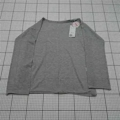 ◇ Θ ディスコート DISCOAT 2WAY長袖ニットカットソー グレー系 フリーサイズ レディース E  【1511110048527】