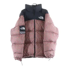 SUPREME (シュプリーム) 21SS ×THE NORTH FACE Studded Nuptse Jacket ノースフェイス スタッズヌプシ ダウンジャケット レッド NF0A5IQW