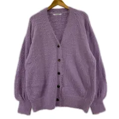 BEAUTY & YOUTH ビューティ&ユース ユナイテッドアローズ Vネック シャギーニットカーディガン size表記なし/ライラック