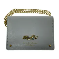 Samantha Thavasa Petit Choice サマンサタバサプチチョイス シンデレラモチーフ 二つ折りパスケース/アイスブルー