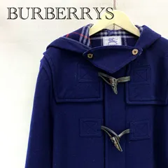 BURBERRYS バーバリーズ ダッフルコート BN258-985 160A ネイビー系 裏地チェック レディース