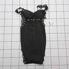 ◇ ⊂ ティカ Tika 801290 レース切替タイトワンピース ブラック系 XL レディース E  【1511250004148】